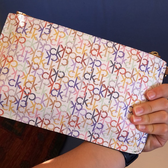 Calvin Klein Monogram Rainbow Clutch - Picture 5 of 5